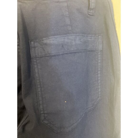 J. Crew Slim Wide Leg Pant Washed Canvas Size 24 Blue Career Business Casual NWT - Picture 6 of 10